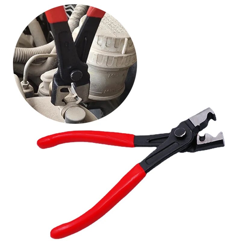 1/130pcs Single Ear Stepless Hose Clamps +1PC Hose Clip Clamp Pliers 7-21mm 304 Stainless Steel Hose