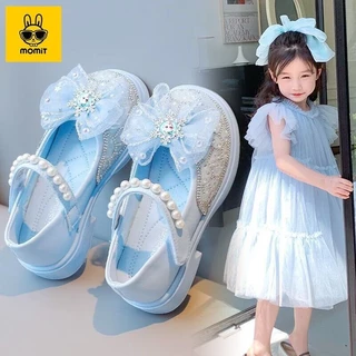 ((พร้อมส่ง) ใหม่ รองเท้าหนัง ประดับคริสตัล พลอยเทียม ขนาดเล็ก สไตล์เจ้าหญิงเอลซ่า แฟชั่นฤดูใบไม้ผลิ ฤดูใบไม้ร่วง สําหรับเด็กผู้หญิง 25-36 2023