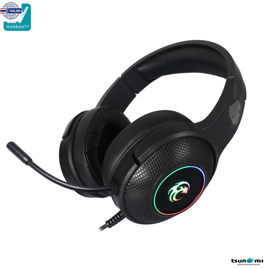 หูฟังเกมมิ่ง Tsunami X1 7.1 RGB Gaming Headphone รัประกันสินค้า 2 year