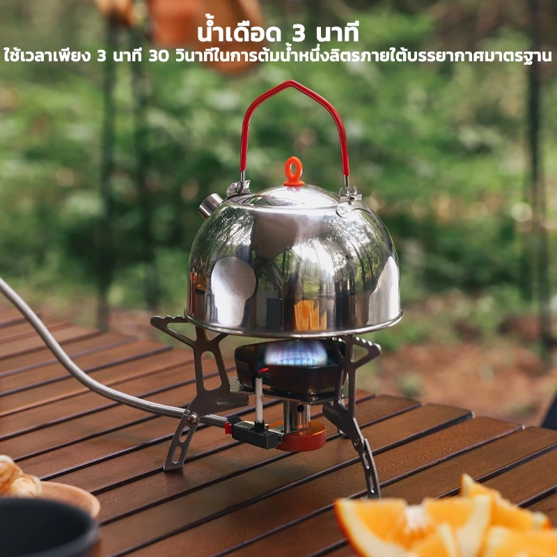 KAISER เตาแก๊สแค้มป์ปิ้ง เตาแก๊สแคมป์ปิ้งขนาดพกพา เตาสนาม เตา Moka Pot เตาแก๊สพกพา ระบบจุดสปาร์คไฟในตัว รุ่น thumbnail 5