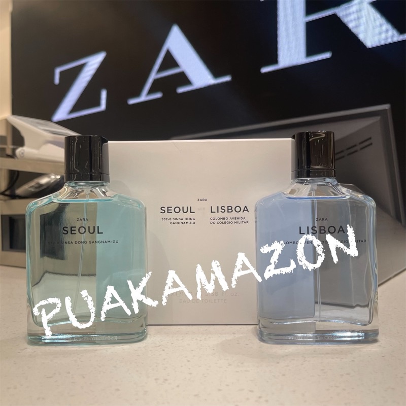 【Hot】zara น้ำหอมชาย Seoul, Lisboa 100 ml. ซาร่า edt แพกเกจใหม่ 01/23 london florence