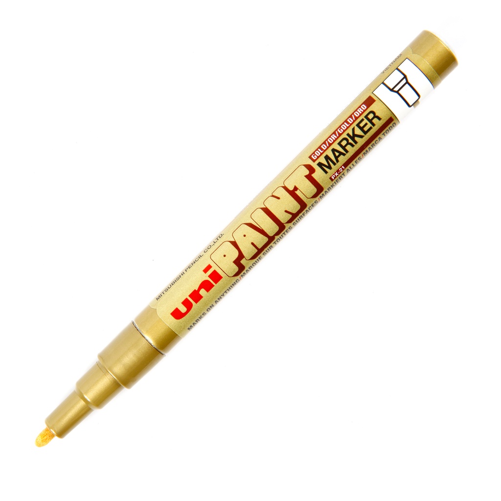 UNI ปากกาเพ้นท์ 0.8-1.2 มม. สีทอง รุ่น PX-21