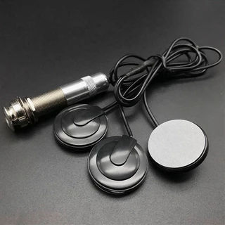 Universal Stick บน Transducer 6.35 มม.Endpin เอาต์พุตแจ็ครถกระบะ Piezo 3 Transducer สําหรับอะคูสติกกีตาร์ Ukulele Mandolin ไวโอลิน