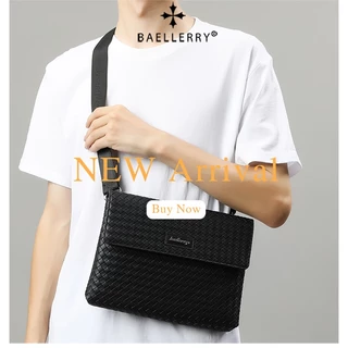 Baellerry's ใหม่ กระเป๋าสะพายข้าง กระเป๋าคลัทช์ ใบเล็ก จุของได้เยอะ สีพื้น สําหรับผู้ชาย