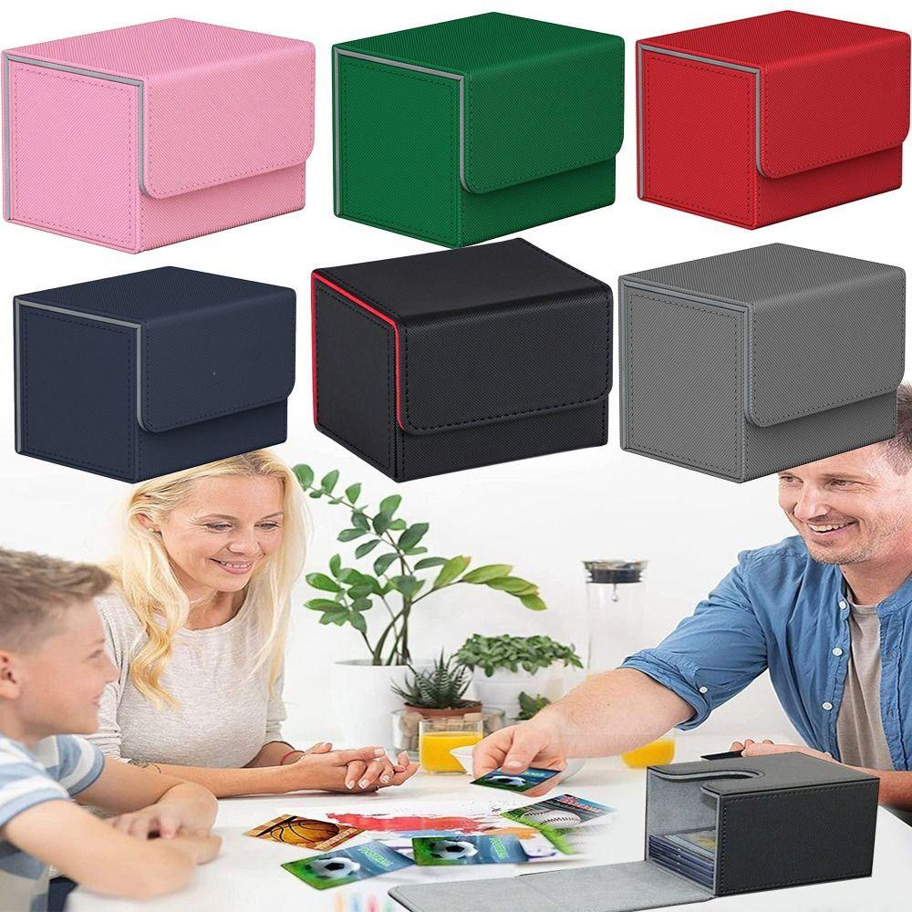 FOREVER Game MTG Trading Card Holder, Organizer Collectible Game Deck Box, Collection Box Storage PU Gift Box Children - รูปที่ 4