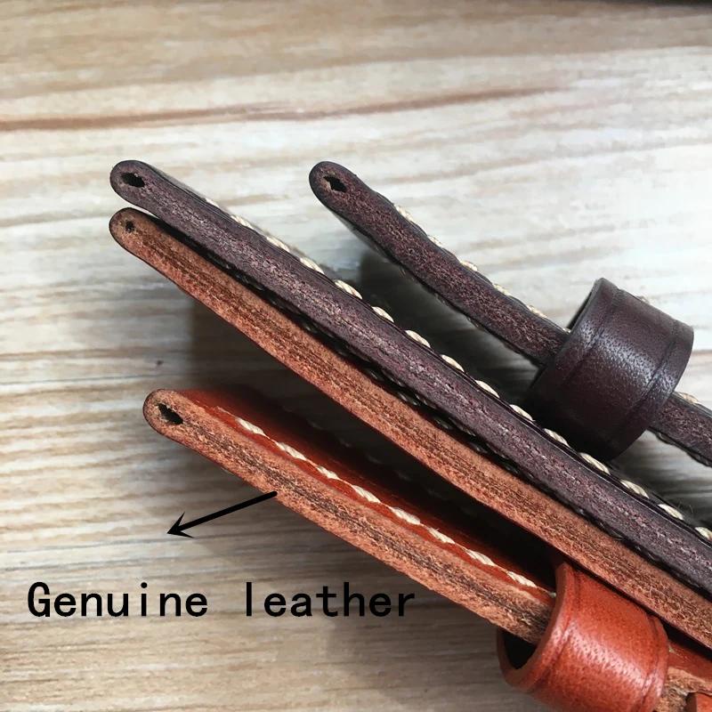 สายนาฬิกาข้อมือหนังแท้ สีน้ําตาลอิตาลี คุณภาพสูง 24 มม. 26 มม. สําหรับ PAM Panerai 44 มม. 47 มม.