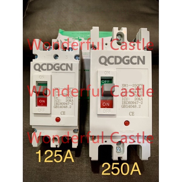 GCDQCN MCCB เบรกเกอร์ DC แบตเตอรี่เบรกเกอร์ Breaker Battery 100A/150A/250A