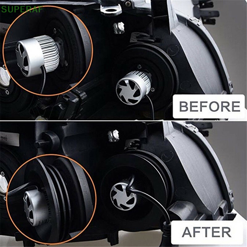 SUPERAF 1X ยางนุ่มฝาครอบกันฝุ่นสําหรับรถยนต์ไฟหน้าอัตโนมัติ Universal LED Light Seal HOT