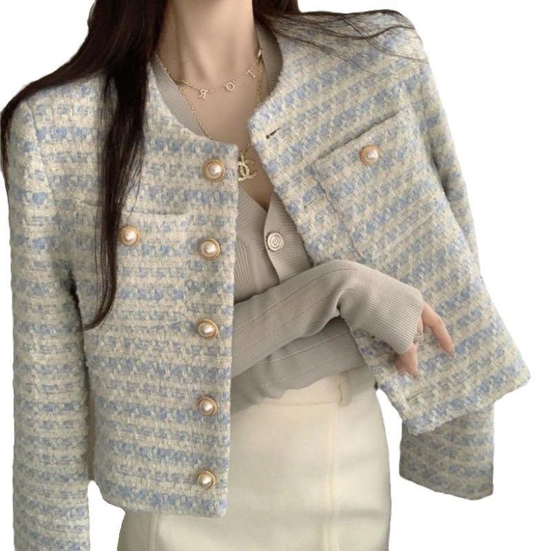 เสื้อสูท​ คลุมผ้าทวิต ใส่สวยดูแพงทันที สไตล์เกาหลี