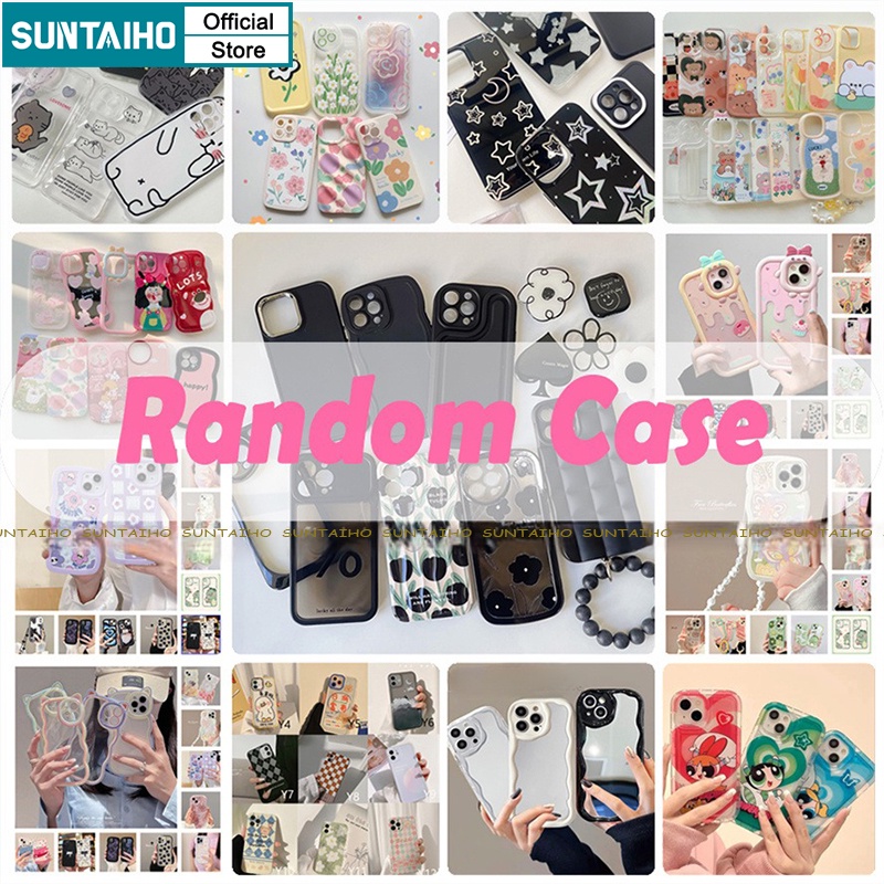 Suntaiho สุ่ม เคสไอโฟน เคสโทรศัพท์ซิลิโคน แบบนิ่ม ลาย สําหรับ IPhone 15 14 12 13 11 Pro Max MiNi IP 6 6s 7 8 Plus X Xs XR Xs Max