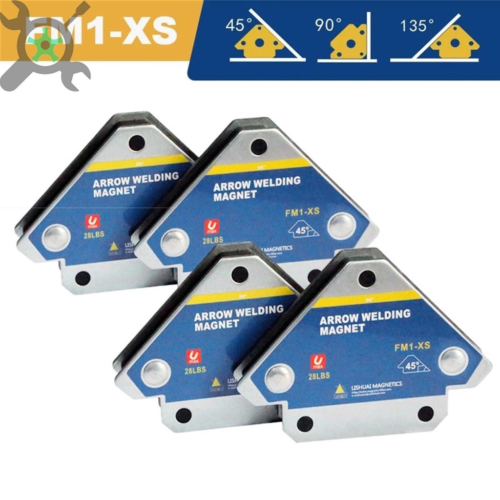 แคลมป์แม่เหล็กจับตําแหน่งลูกศรเชื่อม 28lbs SHOPTKC3063 4 ชิ้น