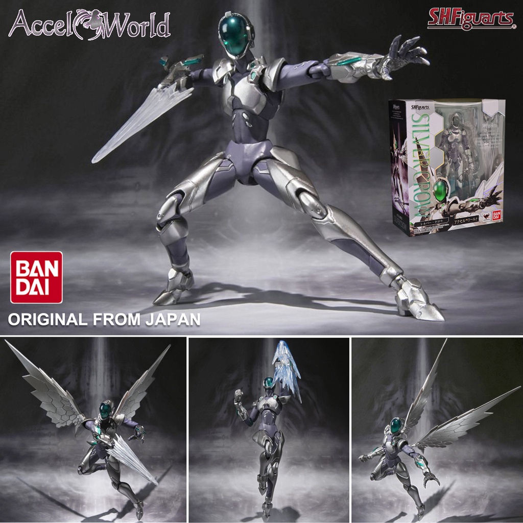 งานแท้ Bandai S.H.Figuarts Accel World แอคเซล เวิลด์ Silver Crow Haruyuki Arita อาริตะ ฮารุยูกิ Action Figure lucky