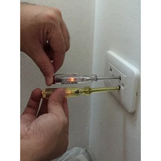 ไขควงลองไฟ stanley สแตนเล่ย์ ไขควงทดสอบไฟอย่างดี ทนทาน คุณภาพสูง Stanley probe screwdriver