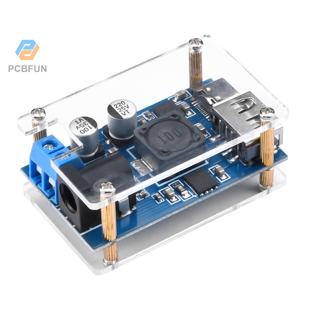 Pcbfun Dc8.2v-32v To Qc3.0/pd3.0/pps โมดูลชาร์จ Micro Usb type-c สําหรับรถยนต์