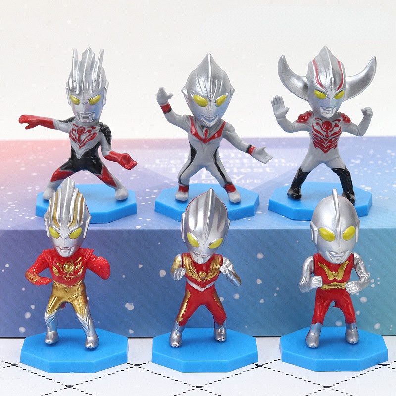 6 ชิ้น / เซต อุลตร้าแมน ของเล่นเค้ก Topper เด็กซูเปอร์แมนมอนสเตอร์ธีมวันเกิด ตกแต่งเค้ก เครื่องประดับขนมหวาน อุปกรณ์เบเกอรี่