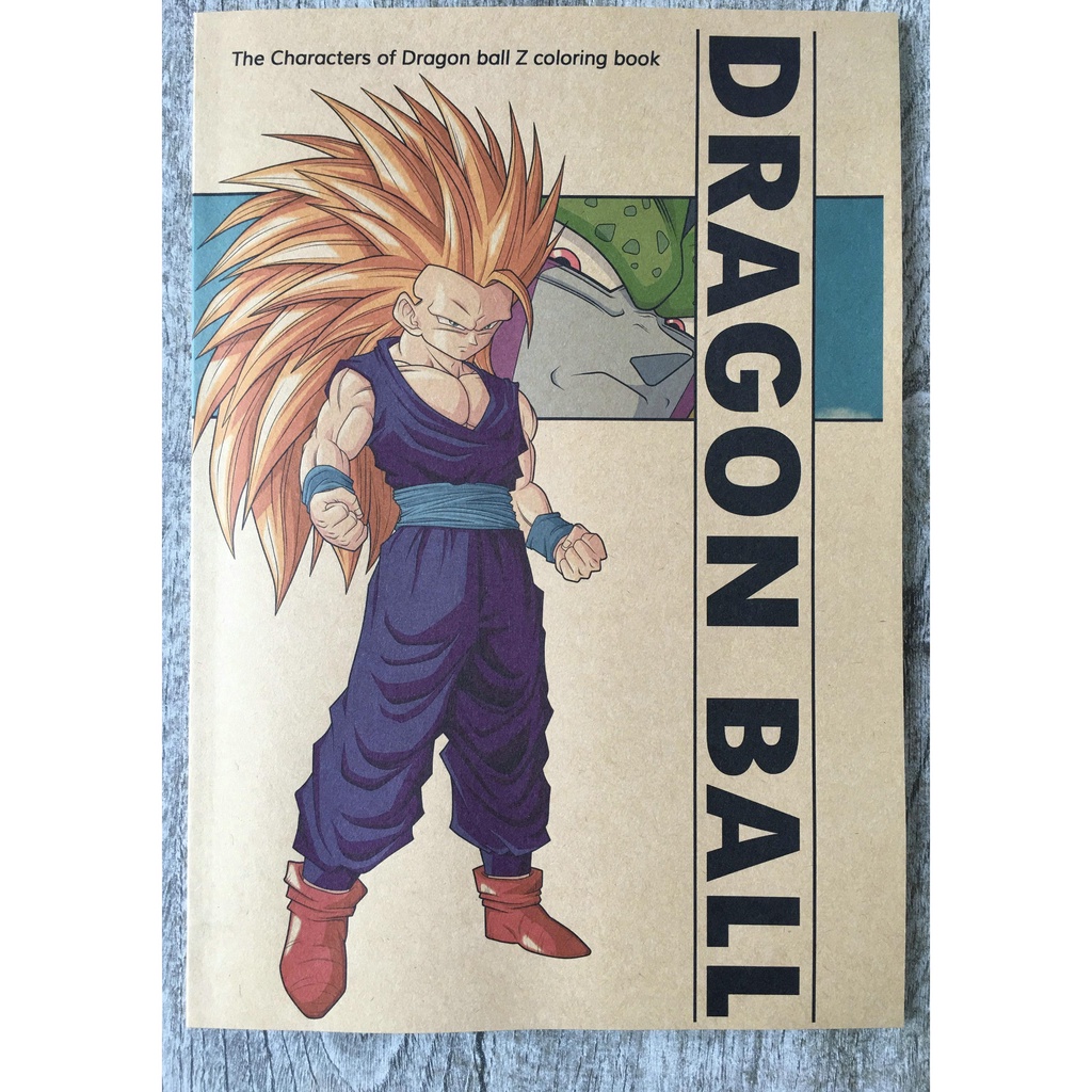 สมุดระบายสี สมุดระบายสี รูปดราก้อนบอล