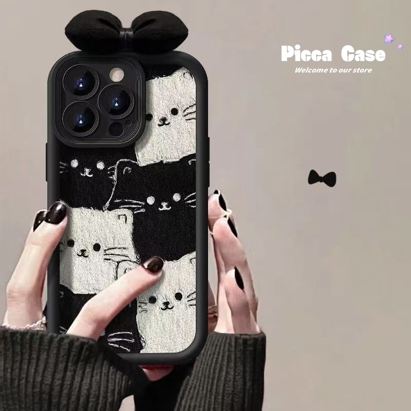 เคสโทรศัพท์มือถือ ลายการ์ตูนแมวน่ารัก 3D สีน้ํามัน สําหรับ Tecno Camon 20 Pro Spark 10 Go 2023 Go 2024 10C Infinix Smart 8 5 6 7 Hot 30i 9 10 11 30 Play Note 12 G96 30 Pro VIP เคส