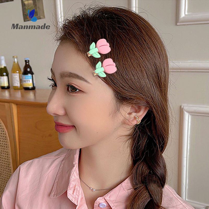จัดส่งที่รวดเร็ว✨กิ๊บติดผม รูปดอกทิวลิปน่ารัก แบบสร้างสรรค์ เครื่องประดับ สําหรับผู้หญิง