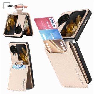 เคสโทรศัพท์หนัง ฝาพับแม่เหล็ก กันกระแทก พร้อมช่องใส่บัตร สํา…