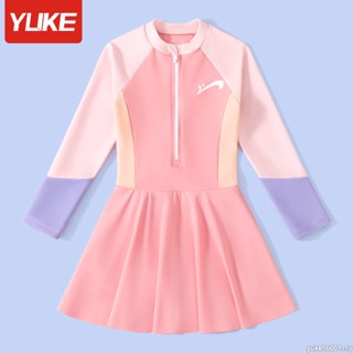 ชุดว่ายน้ำวันพีซสำหรับเด็กผู้หญิง YUKE ชุดว่ายน้ำเด็กสำหรับว…