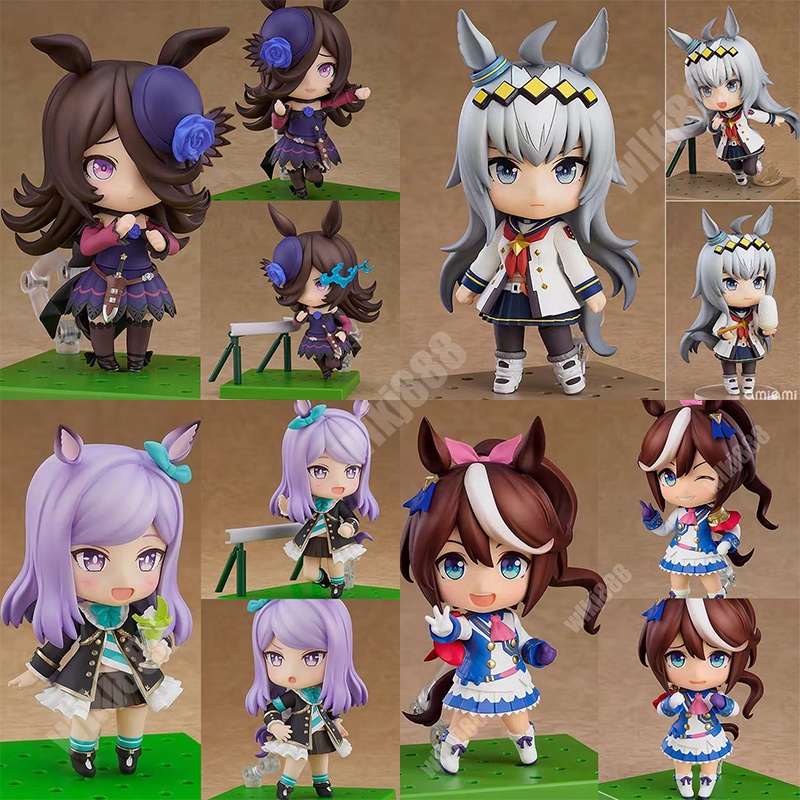 โมเดลฟิกเกอร์ อนิเมะเกม Nendoroid Pretty Derby Rice Shower 2151 Oguri Cap 2101 Mejiro McQueen 2037 Tokai Teio 1995