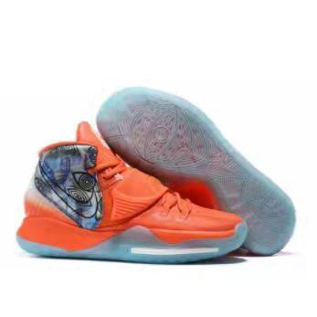 Nike Kyrie 6 "Manila" รองเท้าบาสเก็ตบอลสีส้มสำหรับผู้ชาย ป้องกันการลื่น