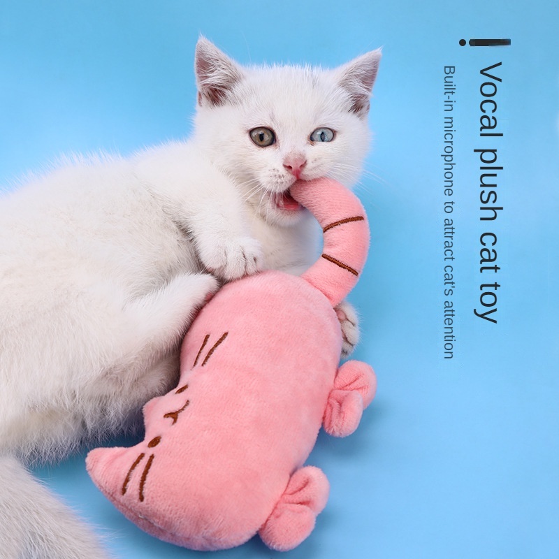 ของเล่นแมวที่ทนต่อการกัด ของเล่นแมวที่เติมแคทนิป รูปการ์ตูนหนู สำหรับแมว