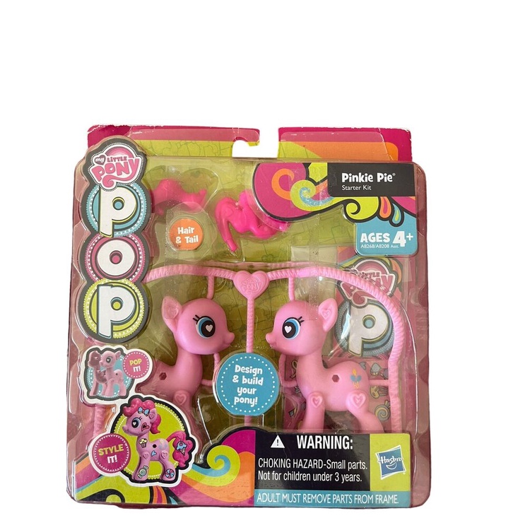 My Little Pony Pop Pinkie Pie Starter Kit ออกแบบและสร้าง Pony 2013 ของคุณ สีชมพู