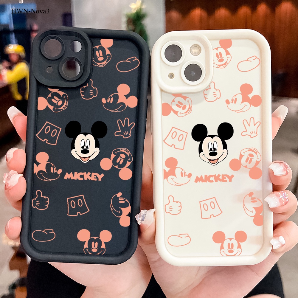 Huawei Nova 9 7 5T 4 3 Y70 SE Plus เคสหัวเว่ย สำหรับ Case Orange Color Mouse เคสโทรศัพท์ Angel Eyes Ladder Cover