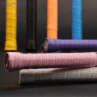MyriadU เทปเหงื่อเทนนิส Handlebar Anti-Slip ไม้แบดมินตัน Grips ความยืดหยุ่น Sweatband เบ็ดตกปลา Dumbbel ปกป้อง TH