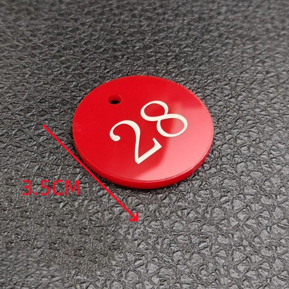 ดอกกุหลาบ 50ชิ้น ป้ายตัวเลขพลาสติก,เบอร์คิวร้านอาหารน้ําหนักเบาทนทาน,พลาสติกแฟมซี่บาง