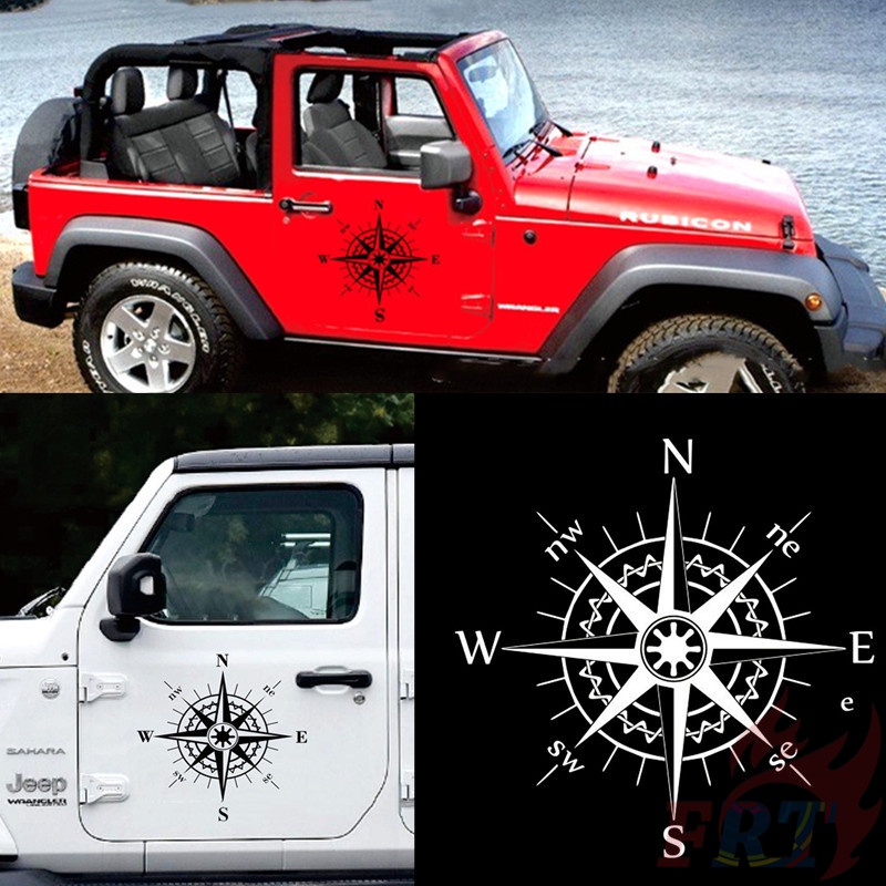 ❉ สติกเกอร์เข็มทิศ สําหรับตกแต่งรถยนต์ ❉ Doodle Stikers แฟชั่น สําหรับรถยนต์ 1 ชิ้น