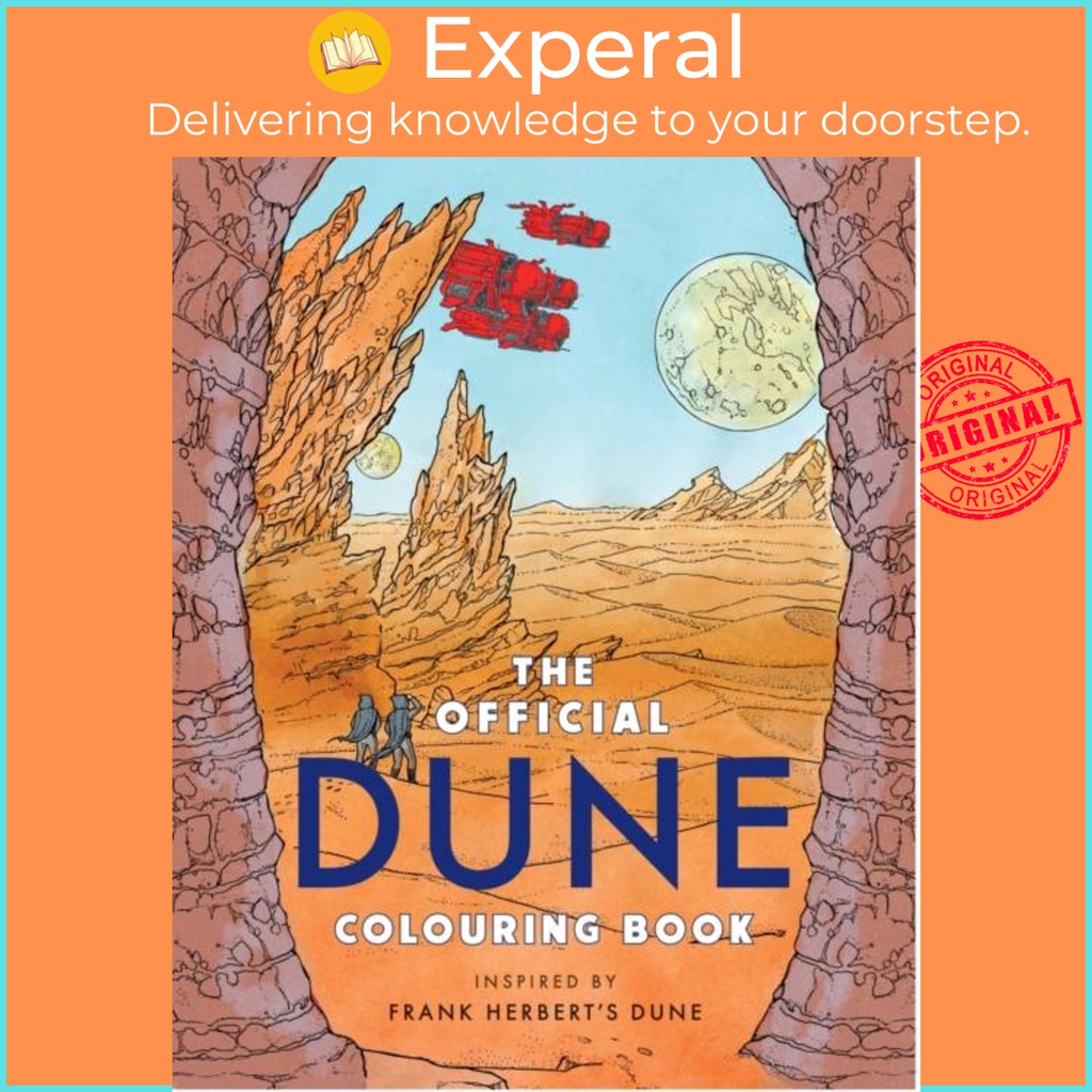 The Official Dune Coouring Book โดย Frank Herbert (ฉบับสหราชอาณาจักรปกอ่อน)