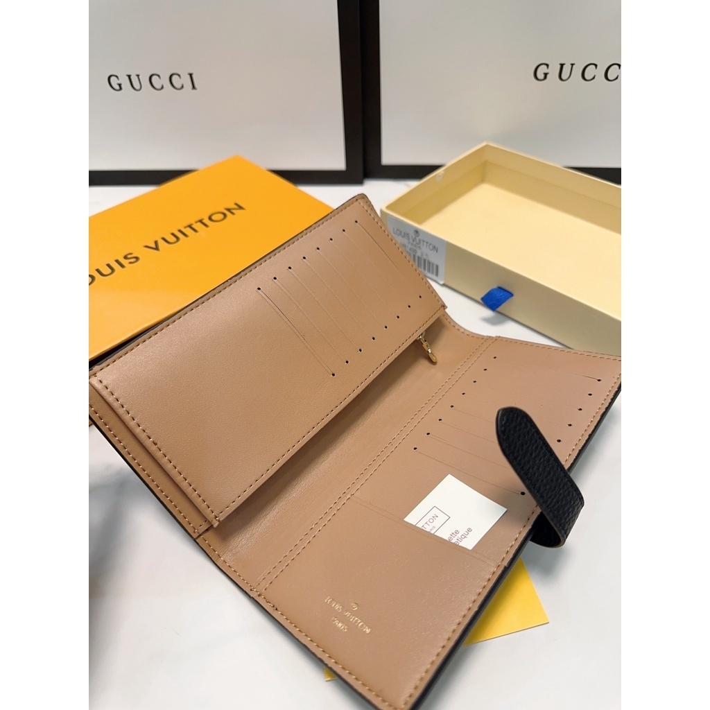 [คุณภาพสูง]L-Classic Long Wallet Mens and Womens Card Holder Fashion Wallet (พร้อมกล่อง)