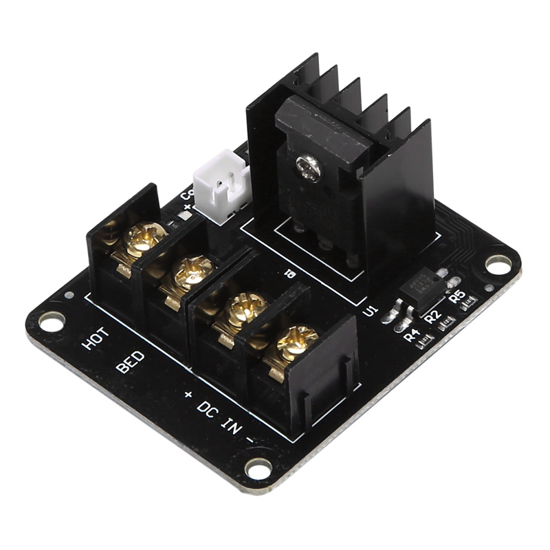 3D เครื่องพิมพ์ hotbed MOSFET โมดูลขยาย inc 2pin ตะกั่ว Anet A8 A6 A2 ใช้งานร่วมกับสีดํา