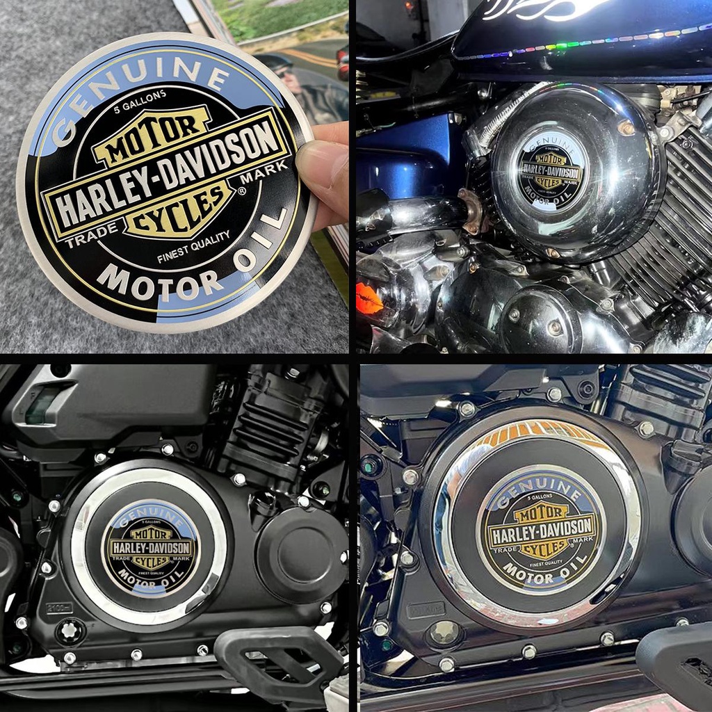 สติกเกอร์อลูมิเนียม รูปตราสัญลักษณ์ Harley Davidson 883 สไตล์เรโทร สําหรับติดตกแต่งถังน้ํามันเชื้อเพลิงรถจักรยานยนต์