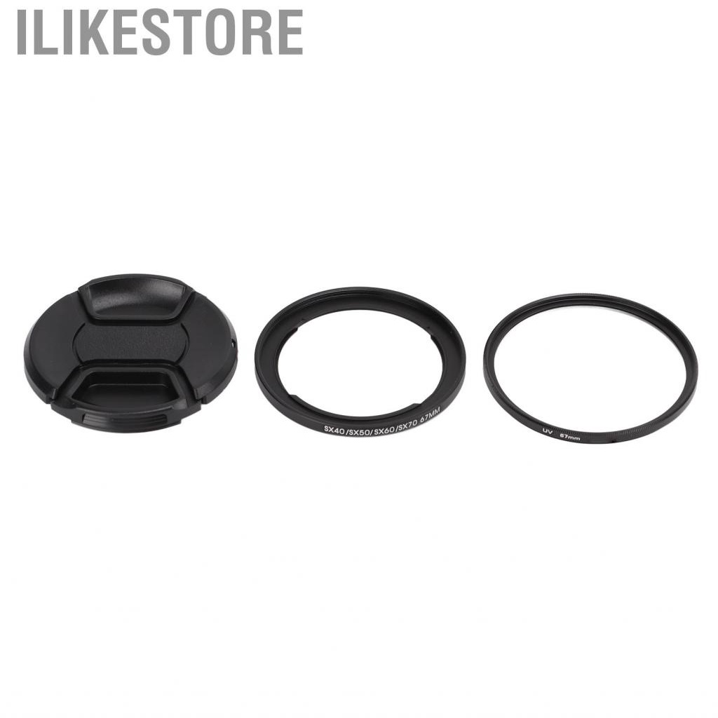 Ilikestore Protective 67mm UV Filter Ring Lens Cap Sets For SX40 Series Ca HBA