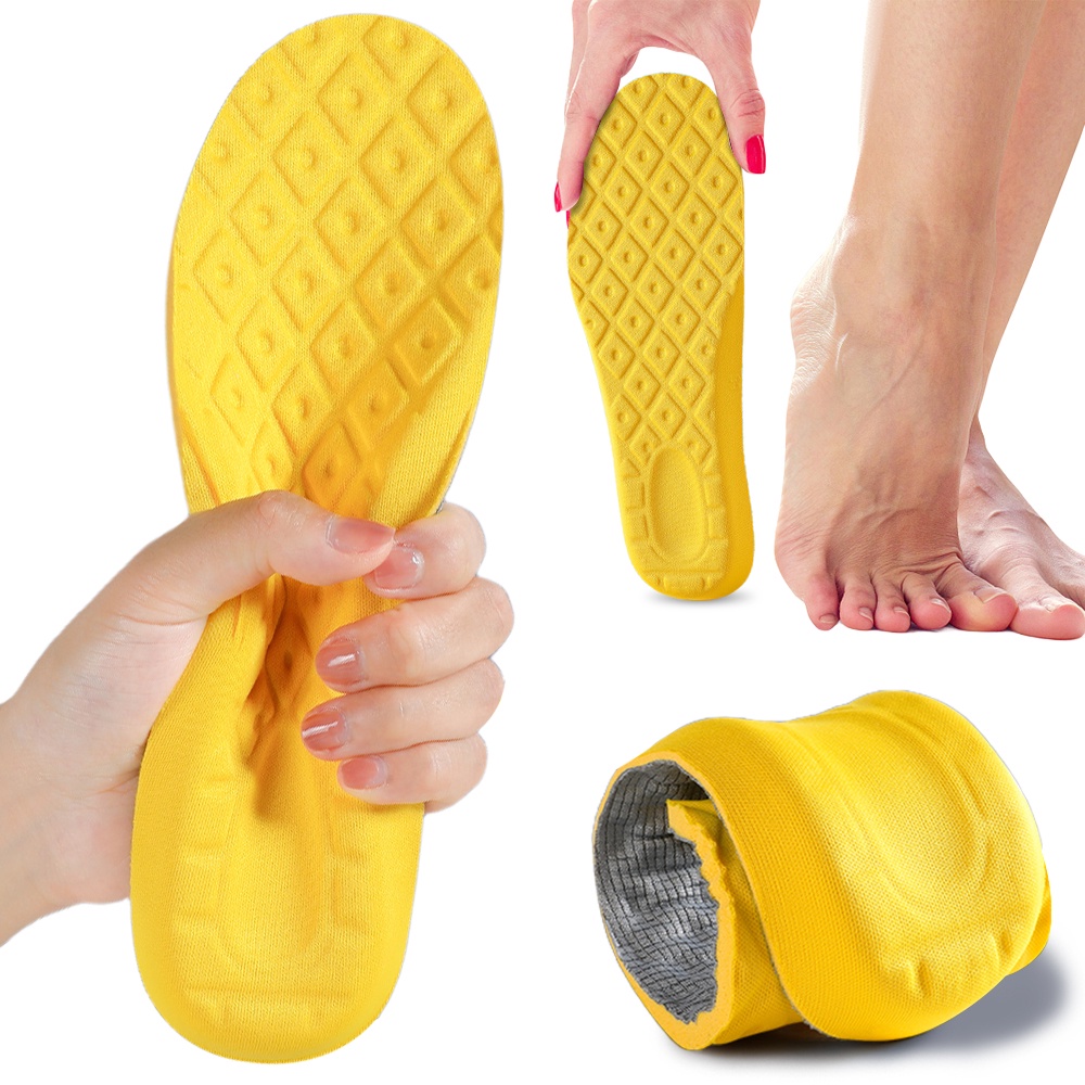 Sfse - กีฬา Insoles - ระบายอากาศได้ตัดได้ - ผู้หญิงดูแลเท้า - การดูดซับแรงกระแทกยาระงับกลิ่นกาย - สำหรับการวิ่งกลางแจ้ง - นวดรองเท้ายางยืด