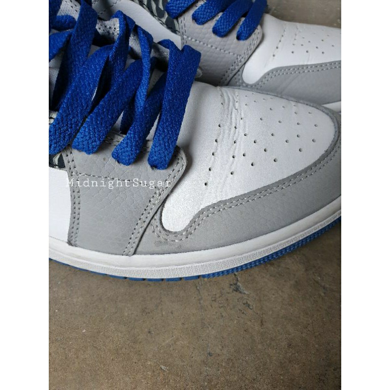 ของแท้ มือสอง Nike Air Jordan 1 Low SE True Blue.Size : 8.5 US / 26.5 CM อุปกรณ์ครบ ผ้าใบ รองเท้า H