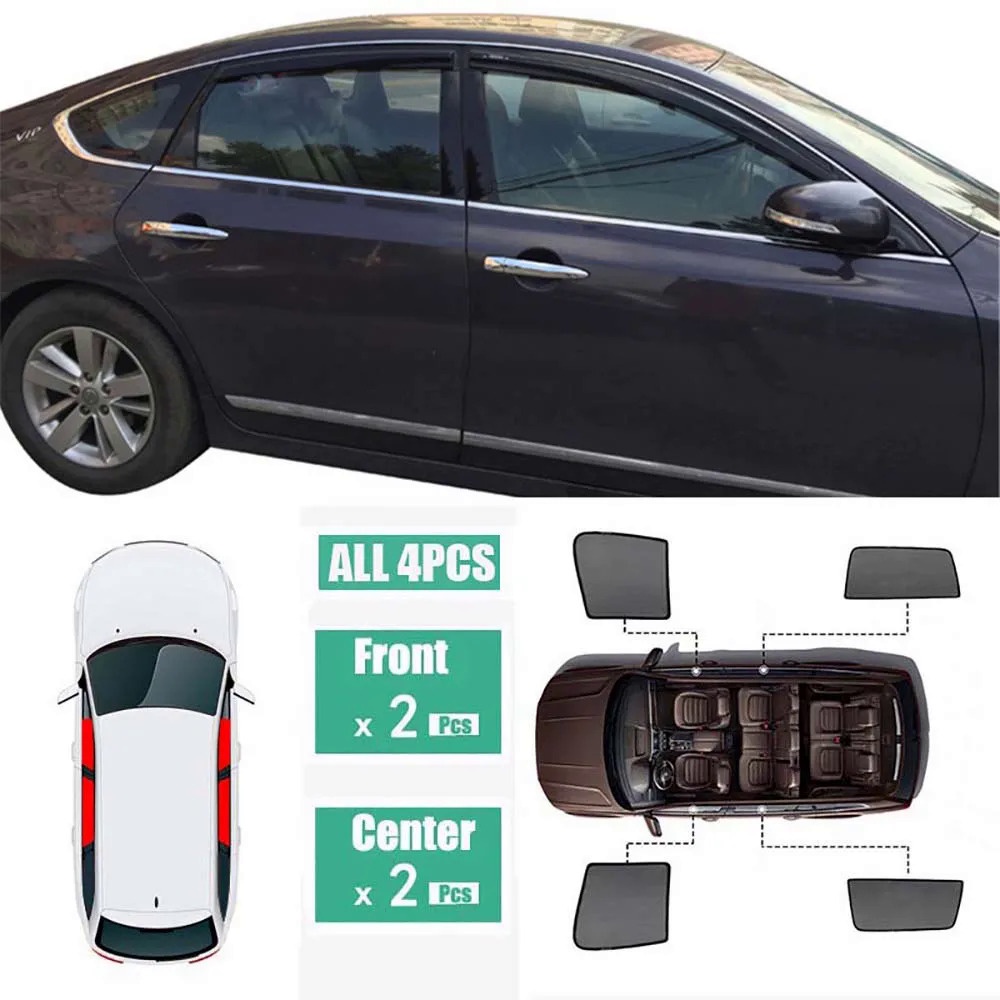 ม่านบังแดดแม่เหล็ก ป้องกันรังสียูวี สําหรับ Nissan Teana J32 2008-2012