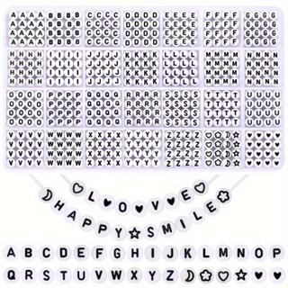 ชุดกล่องลูกปัดอะคริลิค ลายตัวอักษร A-Z ขนาด 4x7 มม. 28 ช่อง …