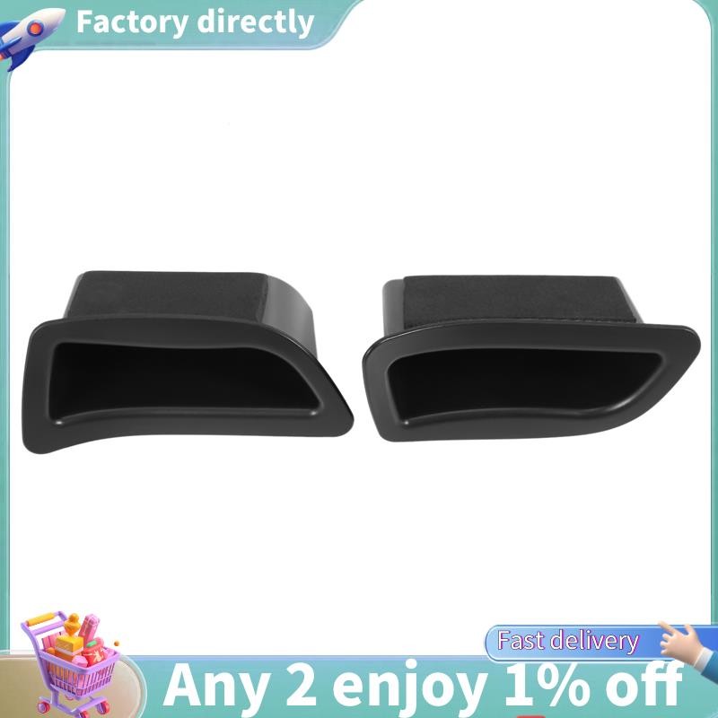 E7-2 ชิ้น/เซ็ตสีดําด้านหน้าประตู Handle กล่องเก็บคอนเทนเนอร์ถาดรถอุปกรณ์เสริมสําหรับ Volvo V40 V40Cc