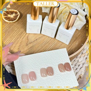 ✧Ready Stcok Xeijayi 3 Bottles/1set Base Color Nail Polish Gel Set Nude Color Ice Transparent Phototherapy Glue Nail Art For Nail Shop 12ml TALLER