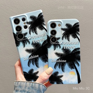 เคสโทรศัพท์มือถือ ซิลิโคน กันกระแทก ลายต้นมะพร้าว เรียบง่าย สําหรับ SAMSUNG S23PLUS S23 S22ULTRA S22PLUS S22 A04S A04E A04 A03CORE A73 A54 A53 A34 A23 A21S A14 A13 A12 A11