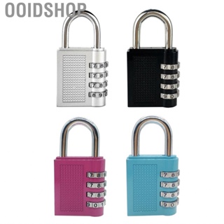 Ooidshop Combination Padlock 4 Dial Keyless  Theft Zinc Alloy Universal for Luggage Cases GYM Locker