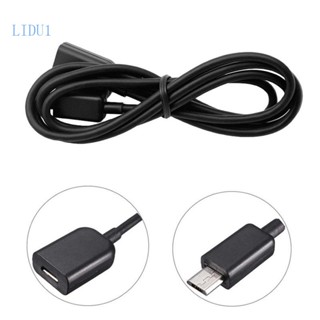 Lidu1 อะแดปเตอร์ปลั๊กเสียบชาร์จ Micro USB ตัวเมีย เป็น Micro USB ตัวผู้