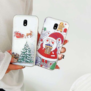 Ybd เคสโทรศัพท์มือถือ มีทรายไหล ลายต้นคริสต์มาส ซานตาคลอสน่ารัก สําหรับ Samsung Galaxy J2 Prime J3 J5 2016 2017 J4 Plus J4+ J5 Pro J310 J330 J530