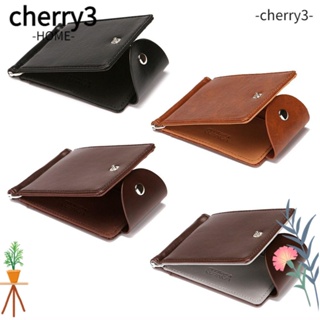 Cherry3 กระเป๋าสตางค์ ใบสั้น หนัง PU สไตล์วินเทจ