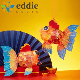 26edie โคมไฟปลาคาร์พ แฮนด์เมด DIY เรืองแสง สไตล์โบราณ พร้อมไฟ LED สําหรับเด็ก