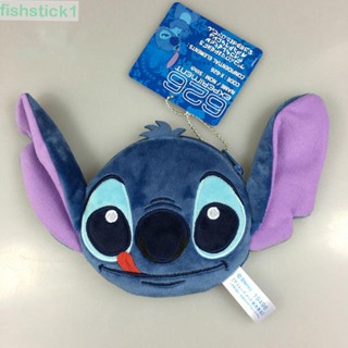 Fishstick1 กระเป๋าสตางค์แฟชั่น ลายการ์ตูน Stitch สร้างสรรค์ สไตล์ญี่ปุ่น สําหรับนักเรียน